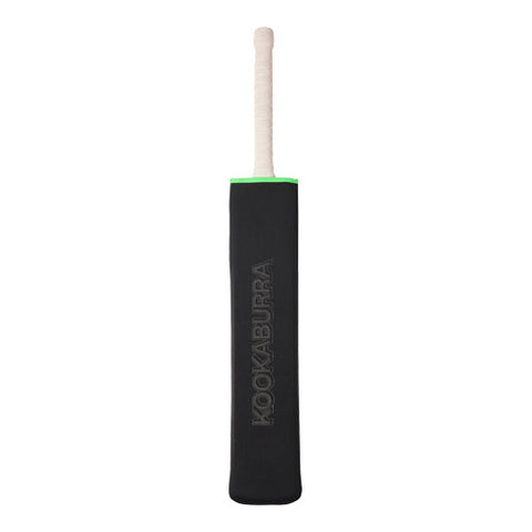 KOOKABURRA PRO PLAYERS CRICKET BAT COVER BLACK/LIME
