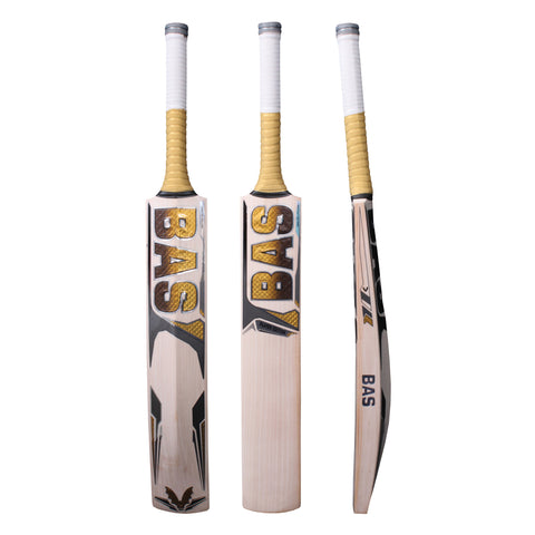 BAS PLAYER ENGLISH WILLOW CRICKET BAT GOLD/SILVER