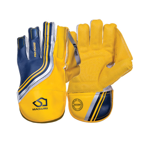 MASURI E LINE WICKET KEEPING GLOVES YELLOW